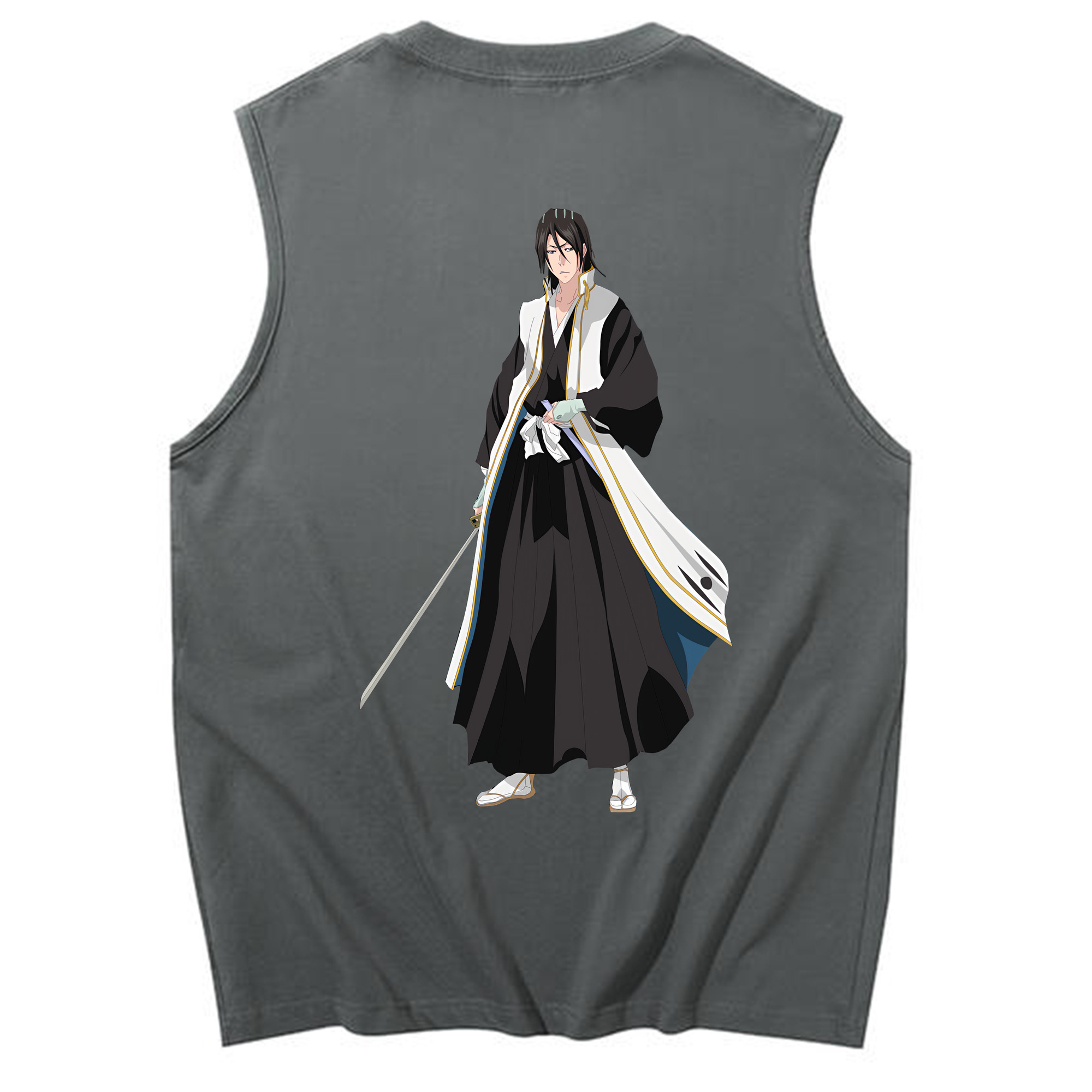 （画像用） ブリーチ くちき びゃくや BLEACH Kuchiki Byakuya コットン100％タンクトップ（背面プリント）